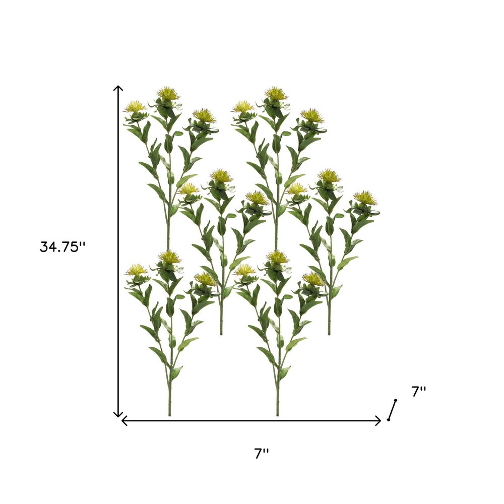Set of Six 35" Green Artificial