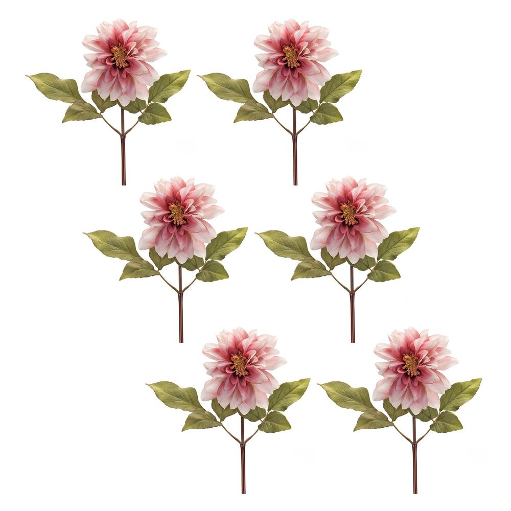 Set of Six 16" Pink Artificial