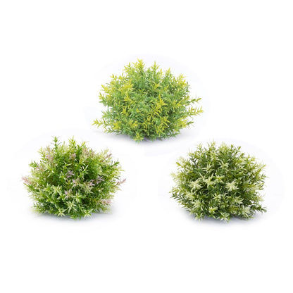 Set of Six 8" Green Artificial