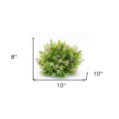 Set of Six 8" Green Artificial