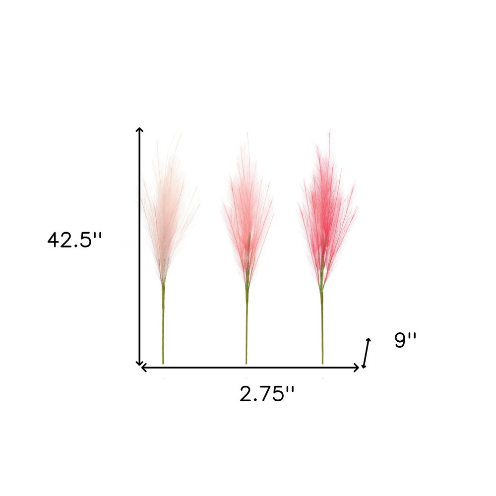 Set of Three 43" Pink Artificial