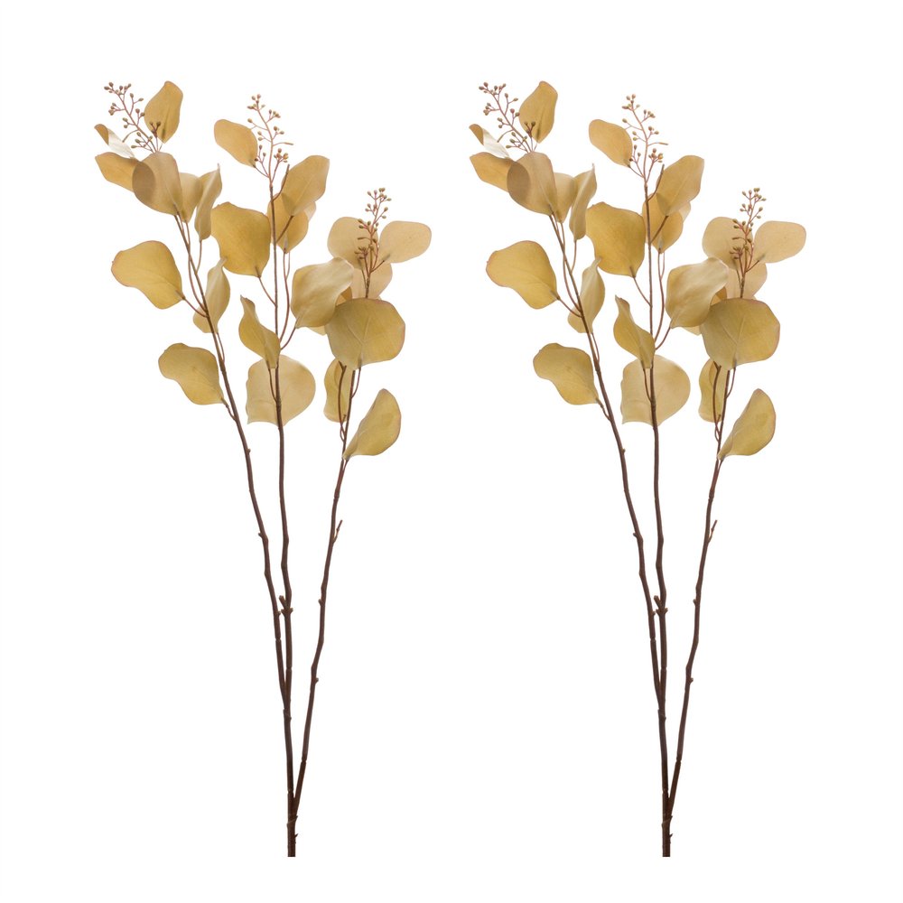 Set of Two 38" Brown Artificial Eucalyptus Tree