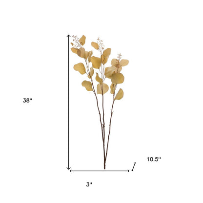Set of Two 38" Brown Artificial Eucalyptus Tree