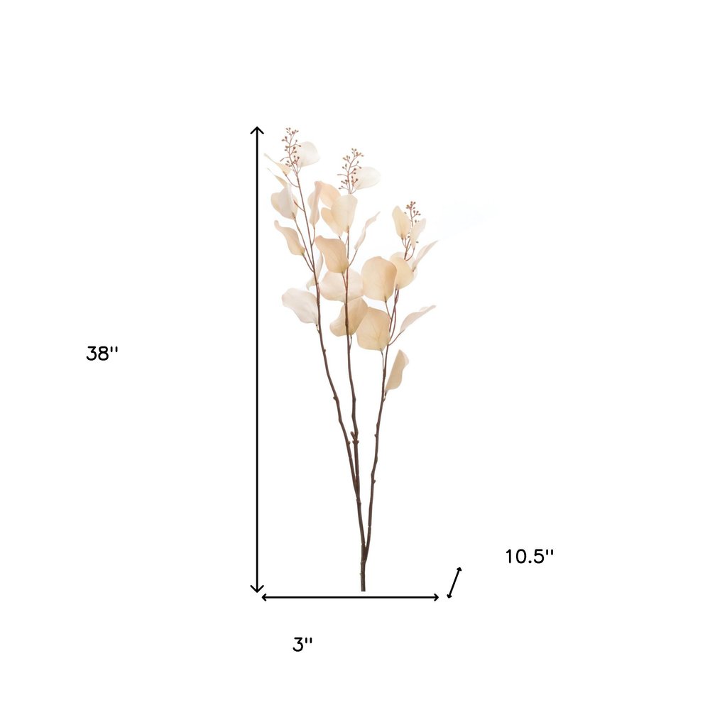 Set of Two 38" Beige Artificial