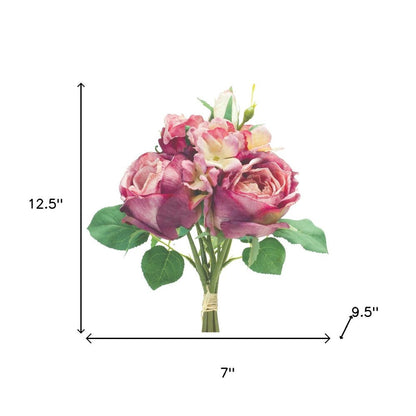 Set of Six 13" Purple Artificial