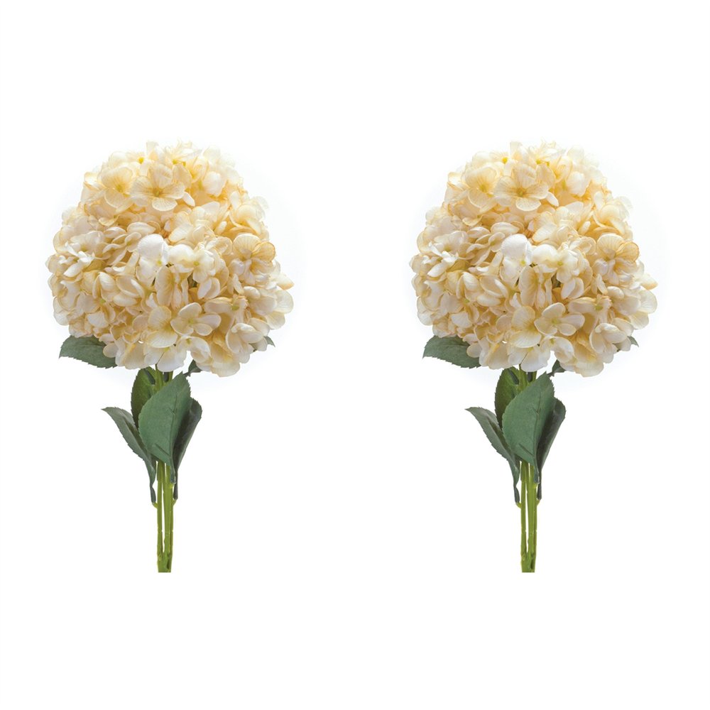 Set of Two 19" White Artificial