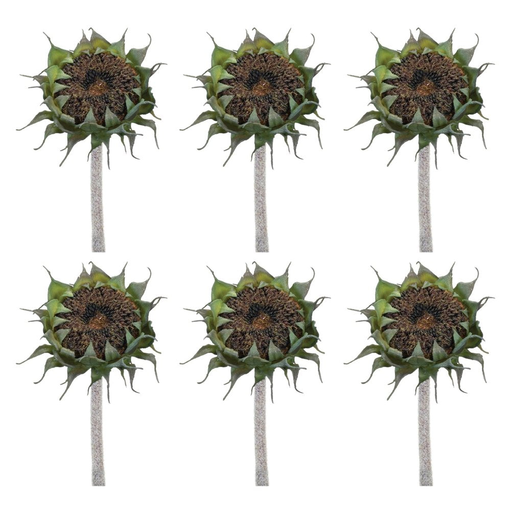 Set of Six 24" Black Artificial