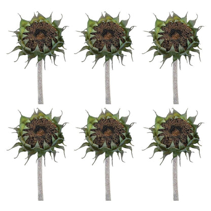 Set of Six 24" Black Artificial