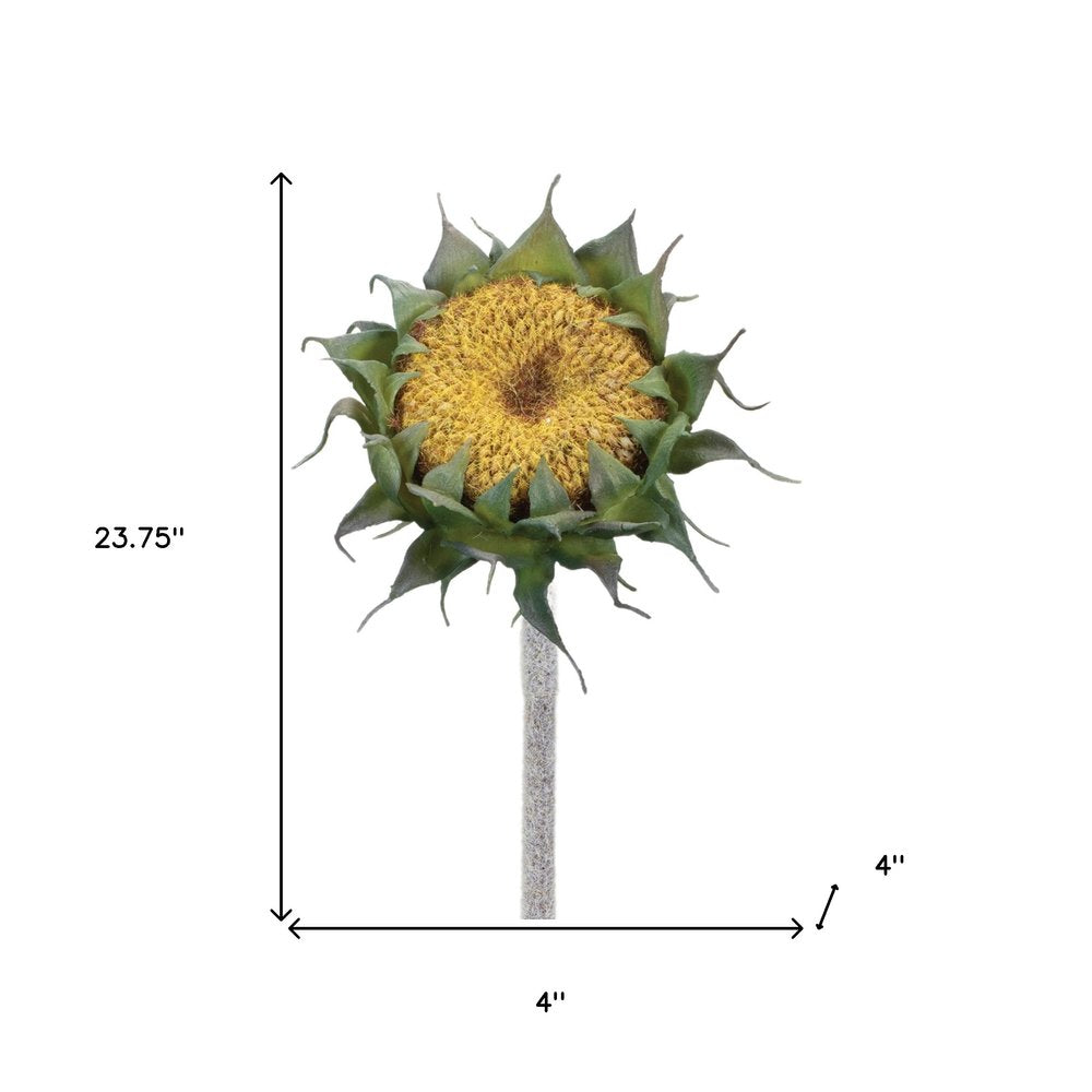 Set of Six 4" Yellow Artificial HomeRoots