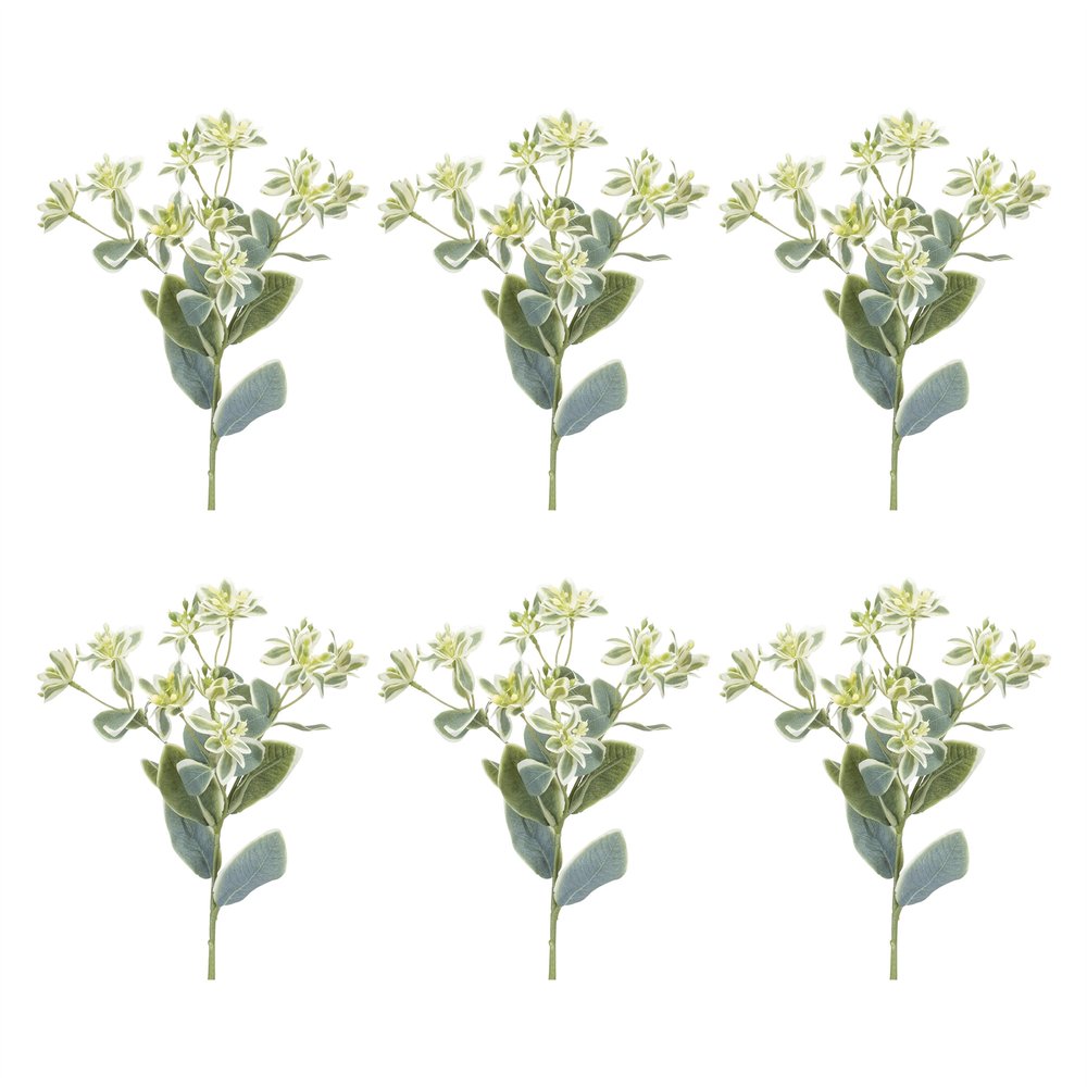Set of Six 19" Green Artificial