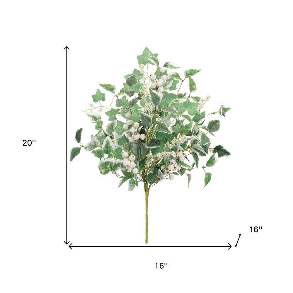 Set of Two 20" Green Artificial