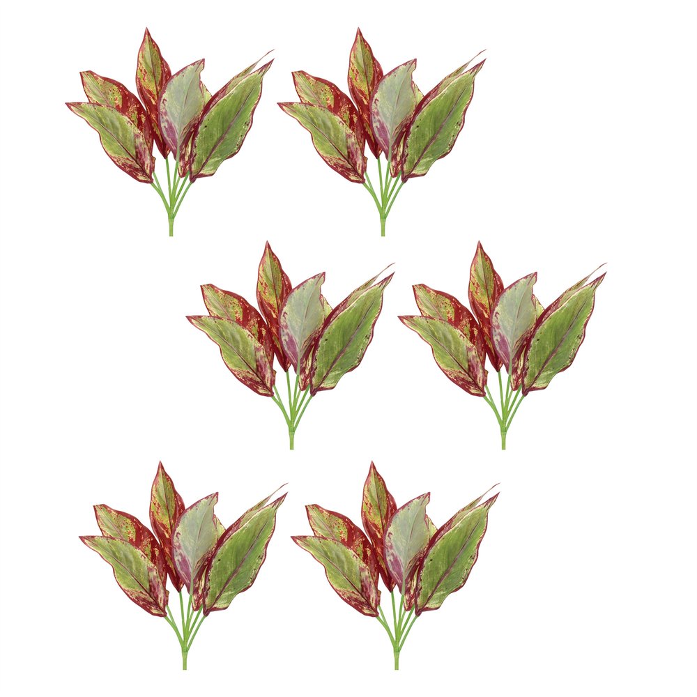Set of Six 16" Green Artificial