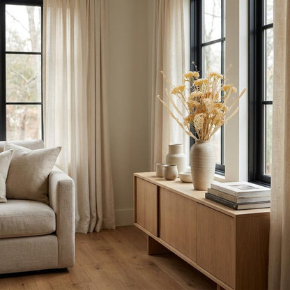 Set of Two 19" Beige Artificial