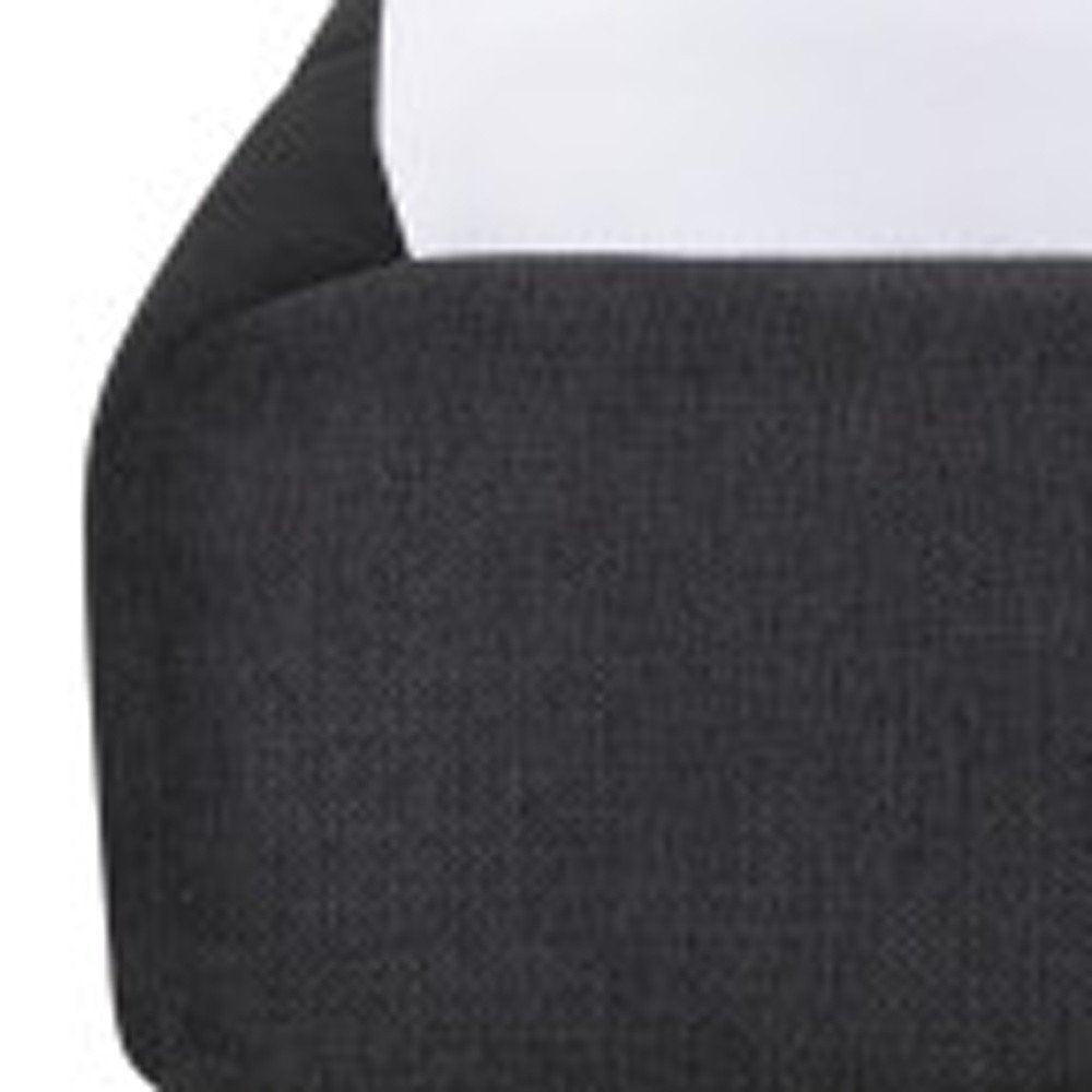 Dark Gray Tufted Linen Blend Upholstered Queen Bed Frame HomeRoots