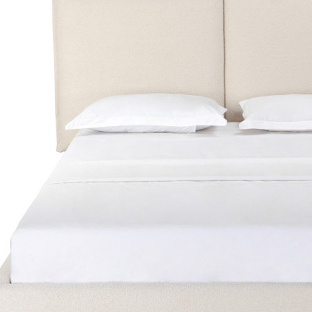 Beige Tufted Boucle Queen Bed Frame HomeRoots