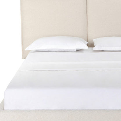 Beige Tufted Boucle Queen Bed Frame HomeRoots