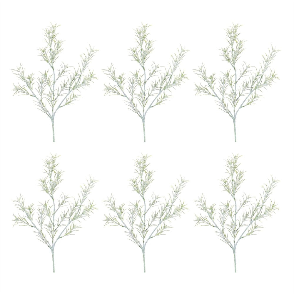 Set of Six 21" Green Artificial