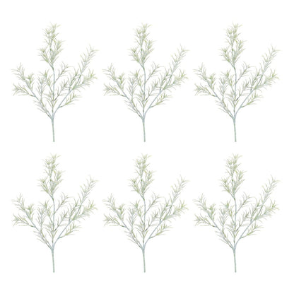 Set of Six 21" Green Artificial