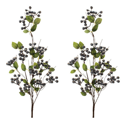 Set of Two 34" Blue Artificial