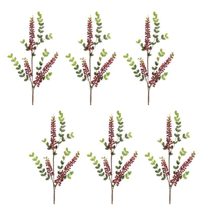 Set of Six 32" Red Artificial