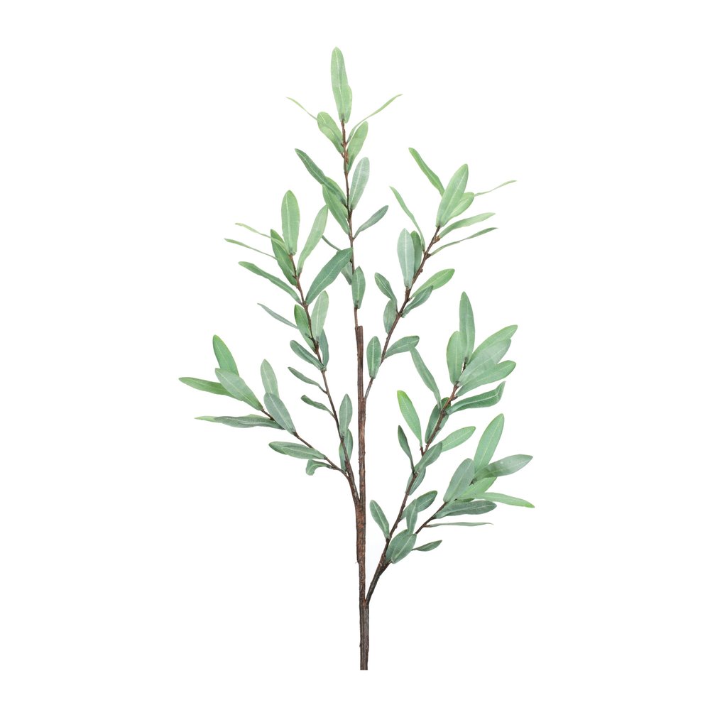 Set of Two 39" Green Artificial Olive Tree