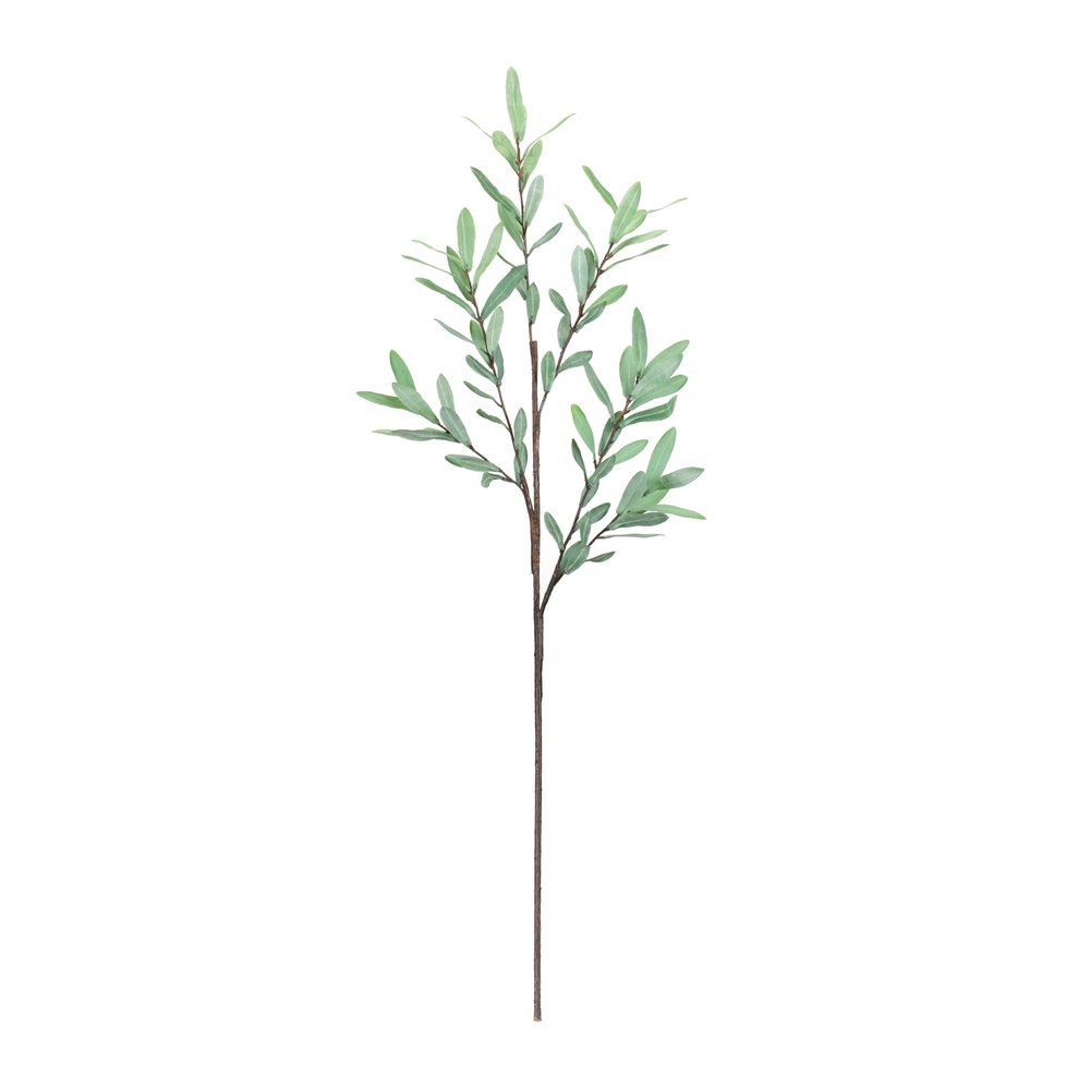 Set of Two 39" Green Artificial Olive Tree