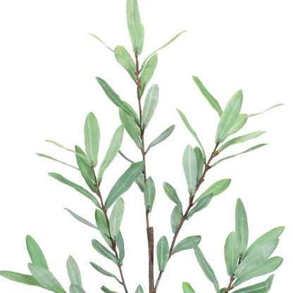 Set of Two 39" Green Artificial Olive Tree