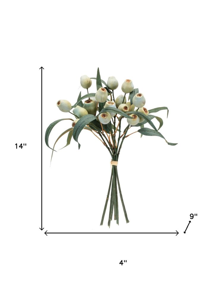 Set of Two 14" Green Artificial