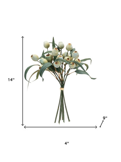 Set of Two 14" Green Artificial