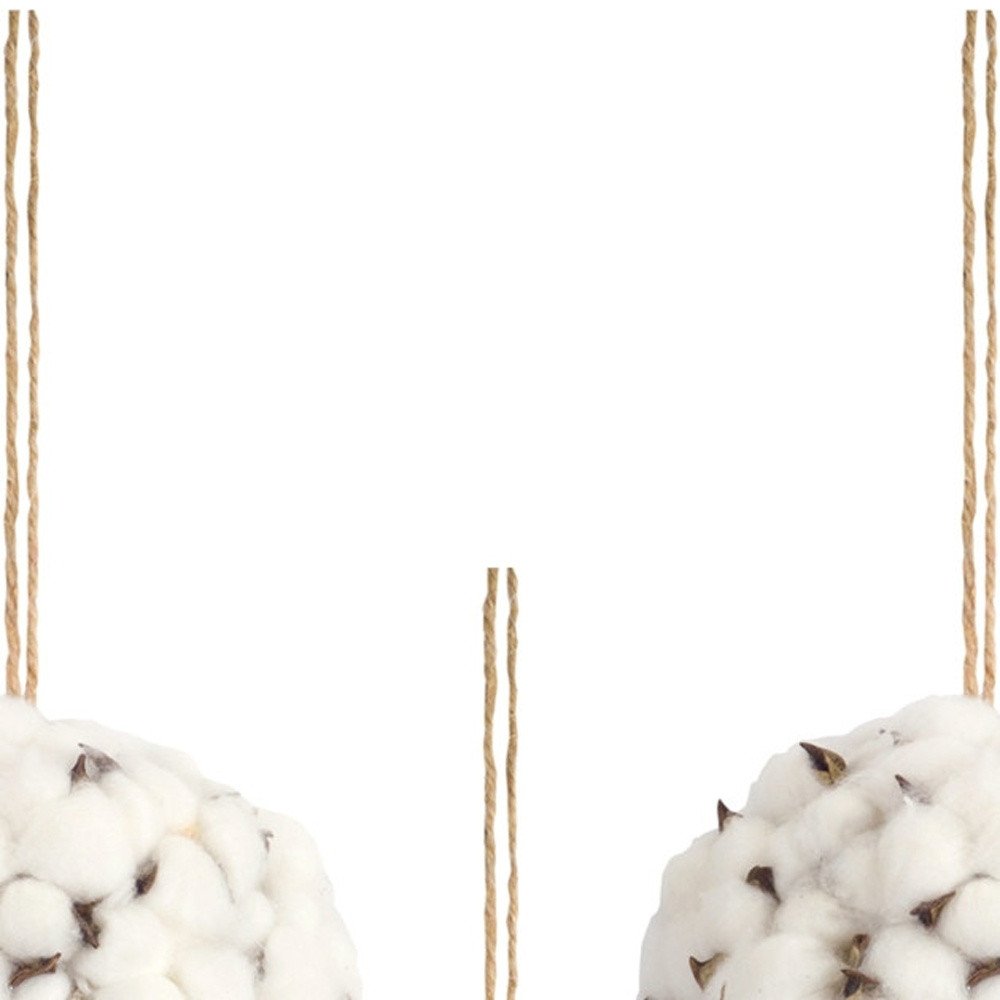 Set of Six 6" White Artificial