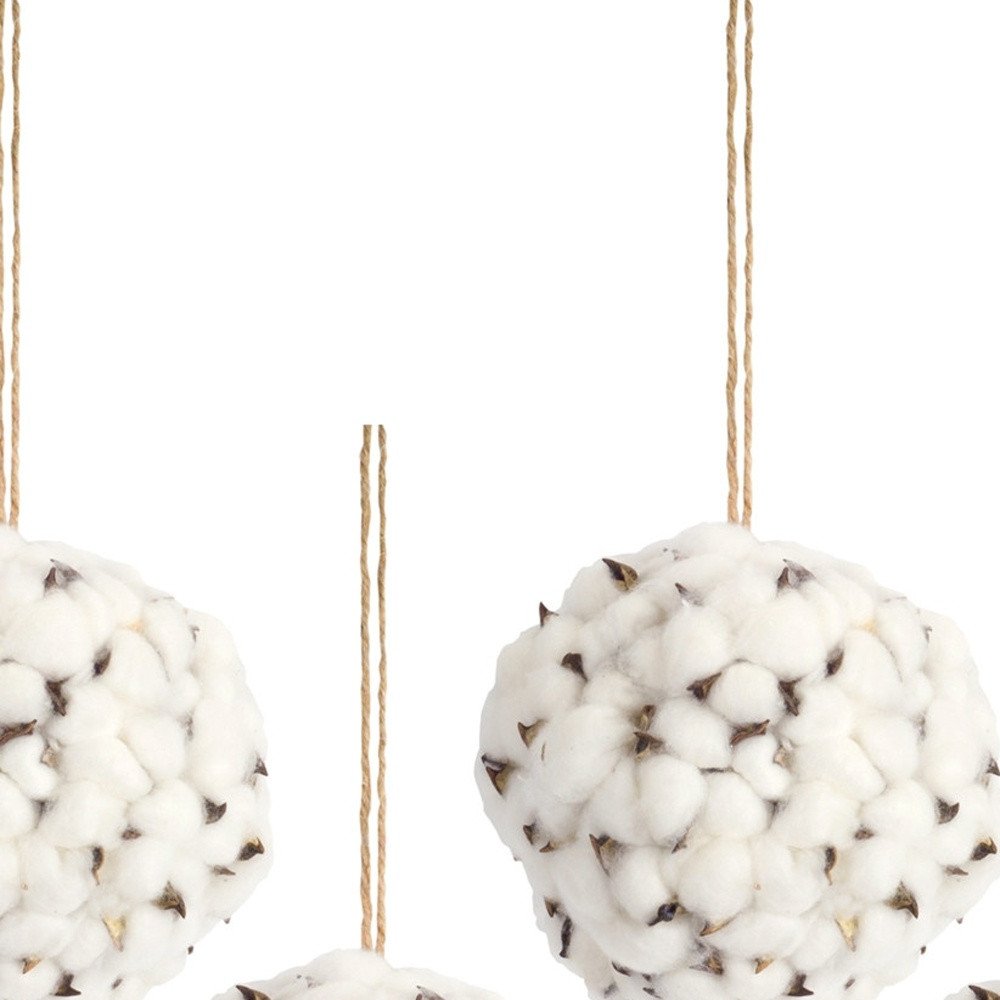 Set of Six 6" White Artificial