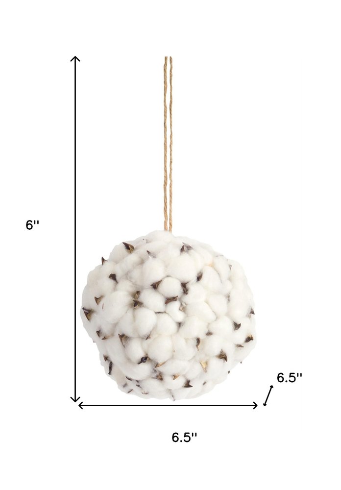 Set of Six 6" White Artificial