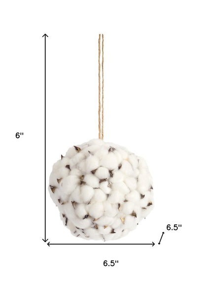 Set of Six 6" White Artificial