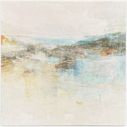 Wild Sea White Floater Frame Wall Art HomeRoots