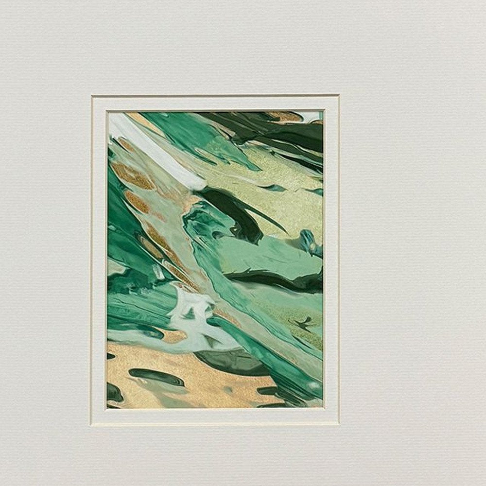 Set Of Four Verdant Fusion Gold Framed Wall Art HomeRoots