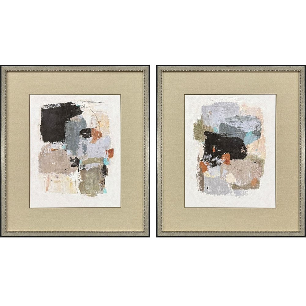 Set Of Two Estrella Silver Framed Wall Art — view 1