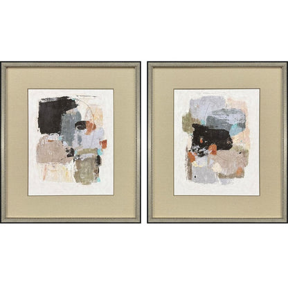 Set Of Two Estrella Silver Framed Wall Art HomeRoots