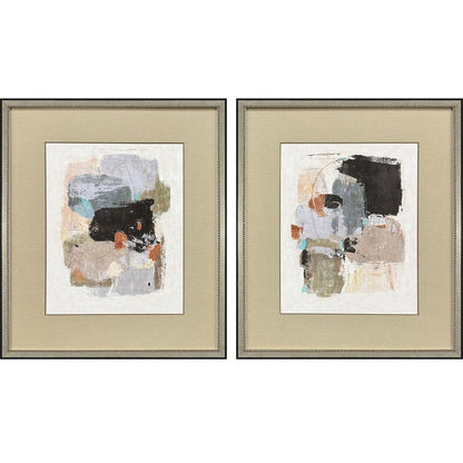 Set Of Two Estrella Silver Framed Wall Art HomeRoots