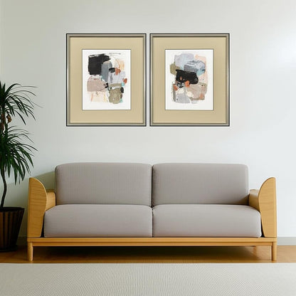 Set Of Two Estrella Silver Framed Wall Art HomeRoots