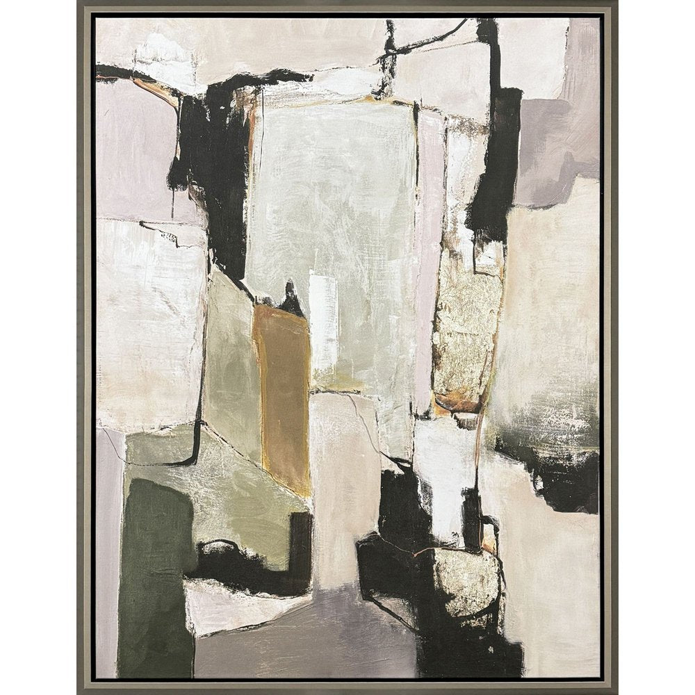 Space in Time Silver Floater Frame Wall Art HomeRoots