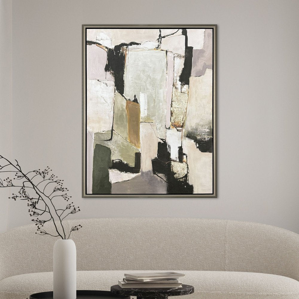 Space in Time Silver Floater Frame Wall Art HomeRoots