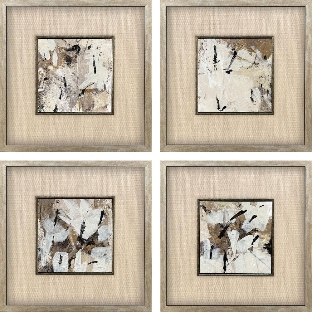 Set Of Four Taking Shape Silver Framed Wall Art HomeRoots