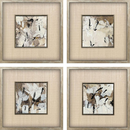 Set Of Four Taking Shape Silver Framed Wall Art HomeRoots