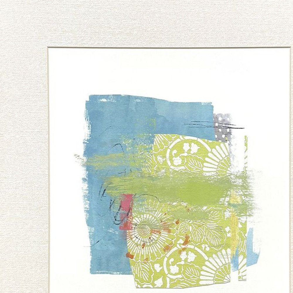 Set Of Four Modern Abstract Silver Framed Wall Art — view 2