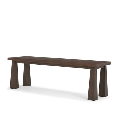 60" Dark Brown Solid Wood Bench HomeRoots
