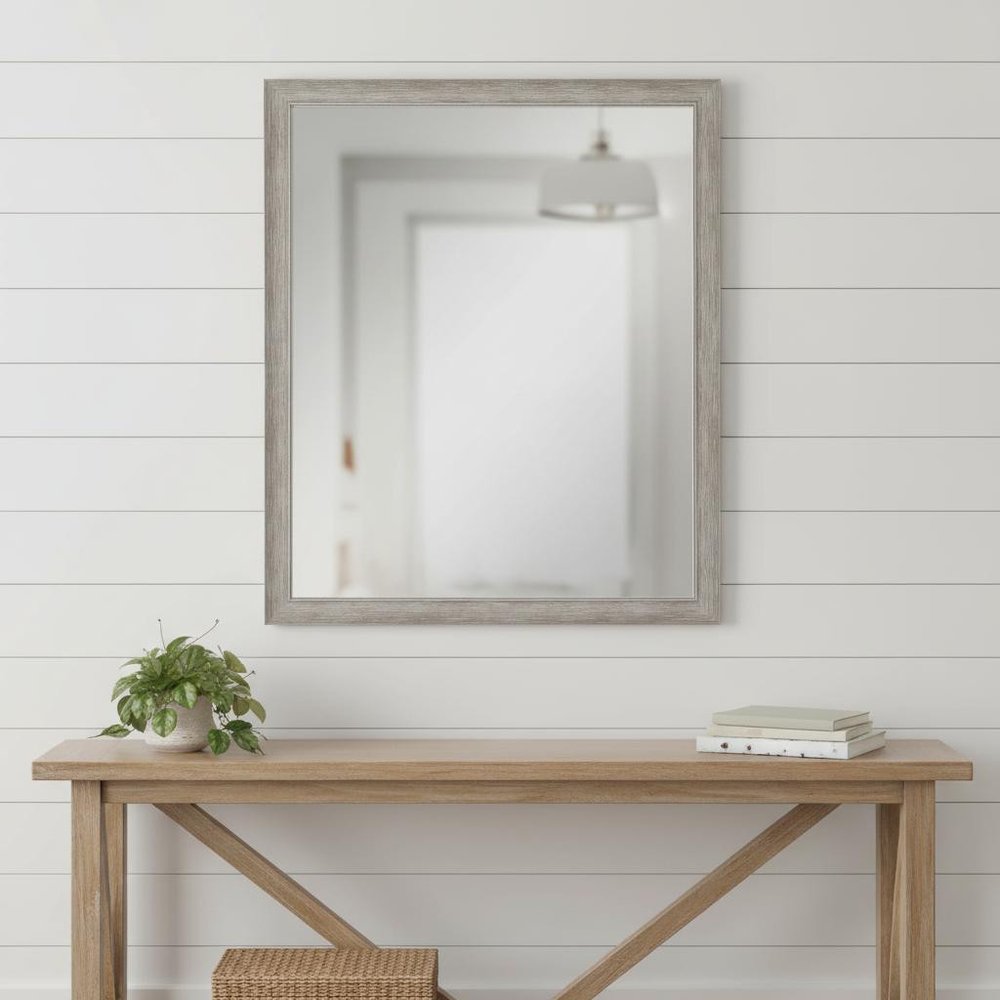32" Silver Framed Accent Mirror — view 4