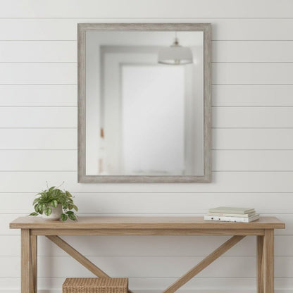 32" Silver Framed Accent Mirror