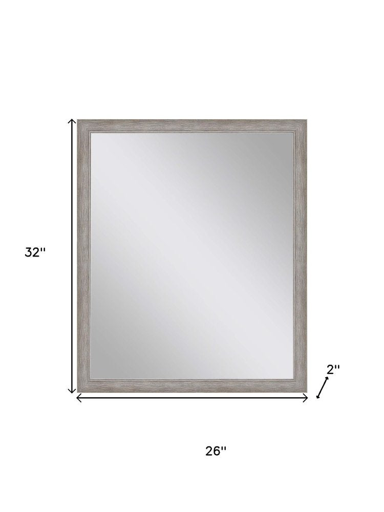 32" Silver Framed Accent Mirror — view 5