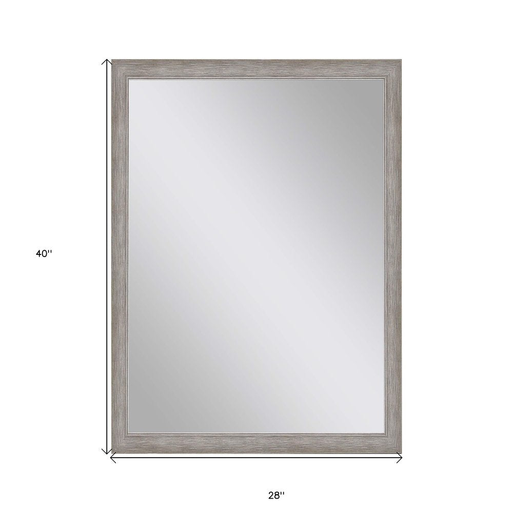 40" Silver Accent Mirror — view 3