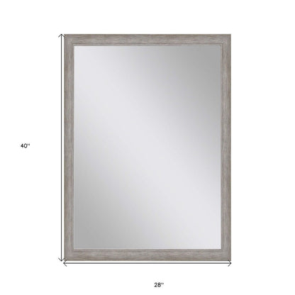 40" Silver Accent Mirror